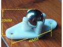 Ball caster wheel metal 0,6inch/1,56cm 